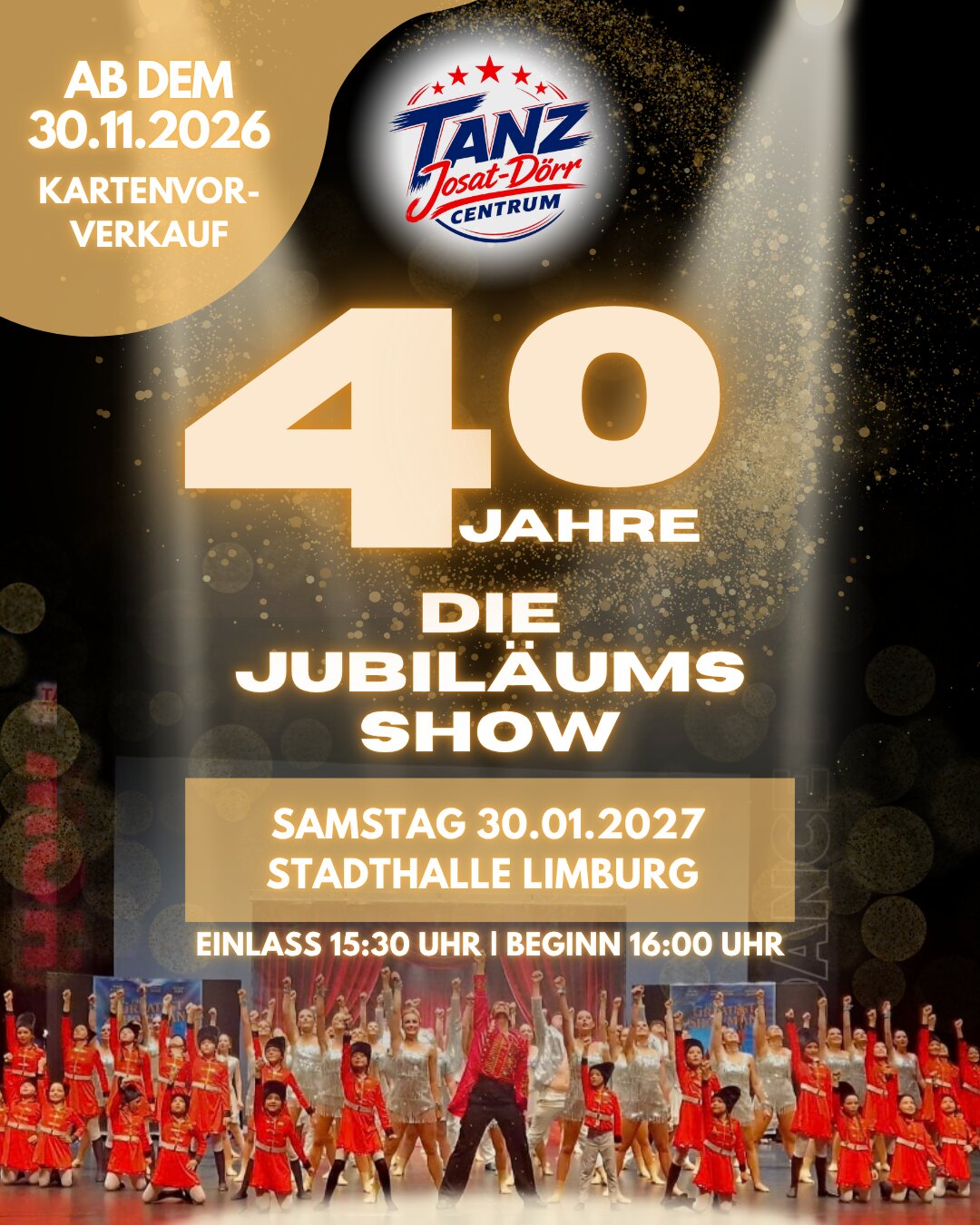 Plakat: Die Jubiläums-Show, 30.01.2027